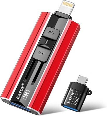 512GB 4 in 1 Photo Stick for iPhone Android Red