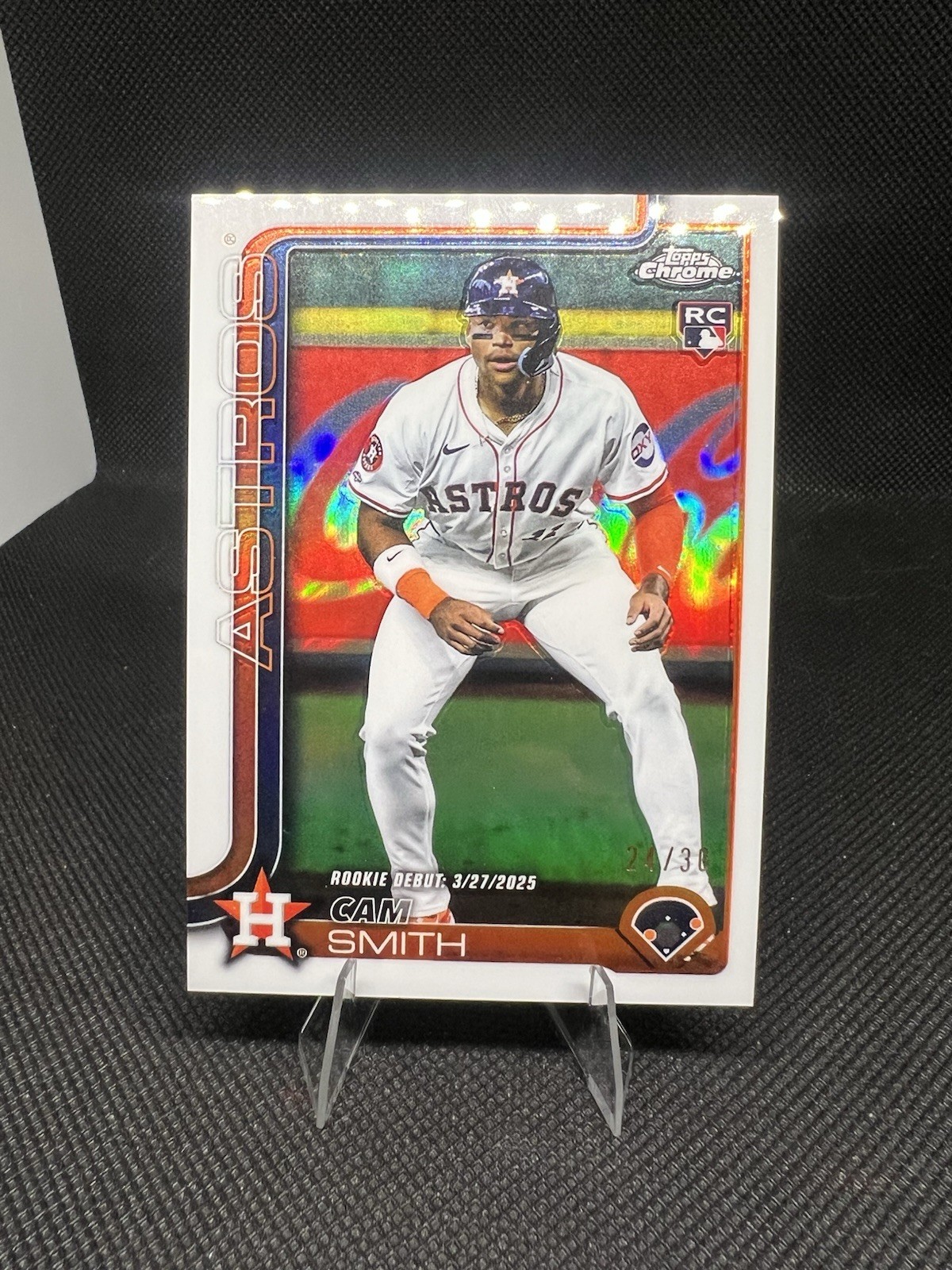 2025 Topps Chrome Update USC19 Cam Smith White /30 Refractor Color Match SSP