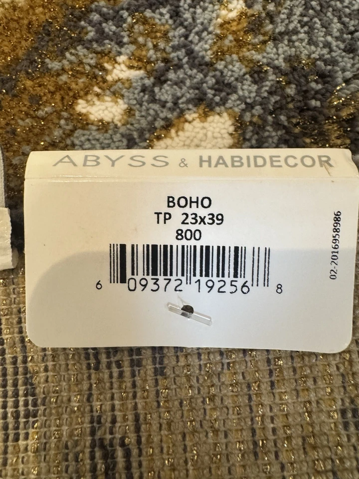 Alfombra de baño Abyss & Habidecor Leopold Spring 2024 diseño 3 de 10 23" x 39" dorada Foto 2 de 4