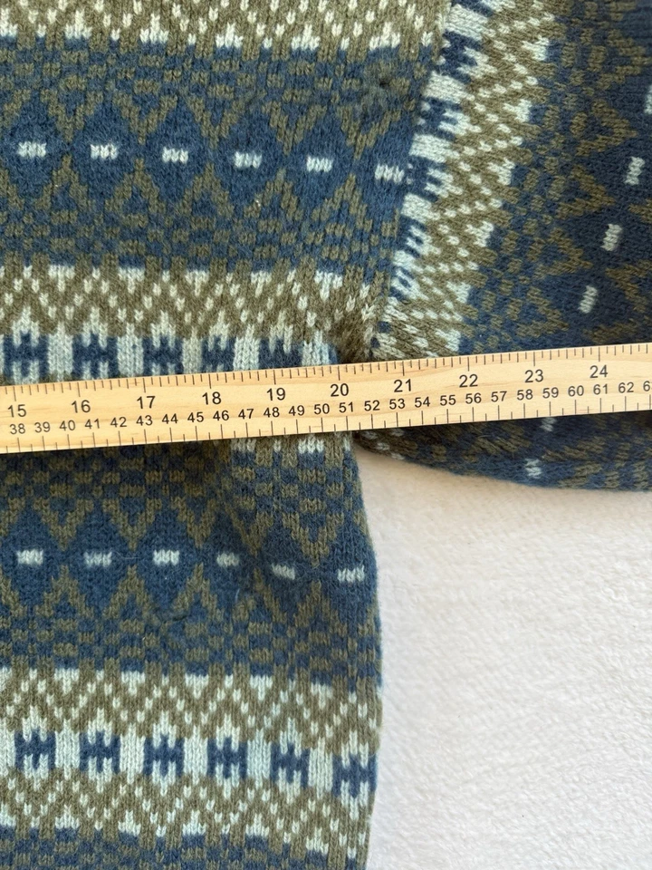 Suéter Vintage Jantzen 1960’s Pura Lana Virgen Estilo Cosby Mujer’s Grande Foto 4 de 4