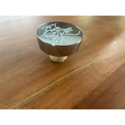 Double Eagle Very Rare Bourbon Bottle Stopper Silver Metal Buffalo Trace Cork