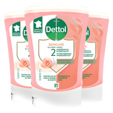 Dettol No-Touch Hand Wash Refill 250ml Rosewater & Shea Butter Antibacterial X 3 16.63 per litre