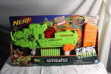 NERF Zombie Strike REVREAPER Blaster with Top Clip, Rev-Fire and 10 Elite Darts