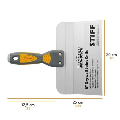 Clauss Spachtel 8'' Profiqualität | Titanium Bonded Edelstahl |