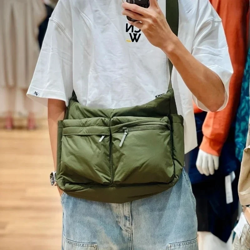 UNIQLO Casual Multi-pocket Messenger Bag Men Women Shoulder Bag Travel Sport Bag