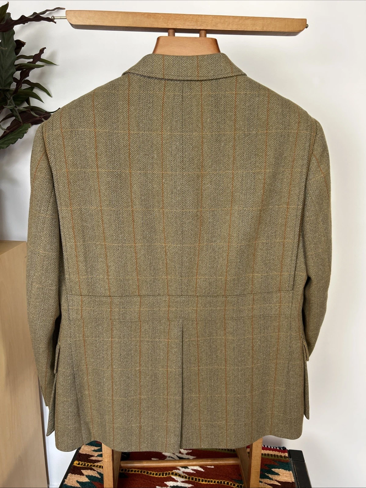 Sport Saxony Tweed Shooting Action Back HACKING Norfolk Blazer Jacket (42S) - product detail image 9