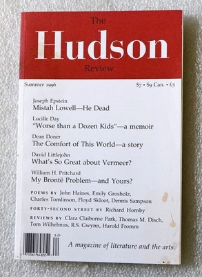 Frederick Morgan (Editor)  The Hudson Review Vol XLIX No. 2: Summer 1996 .