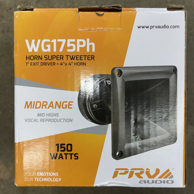 prv audio Wg175ph Horn Super Tweeter 1  Exit Driver + 4  X 4  Horn