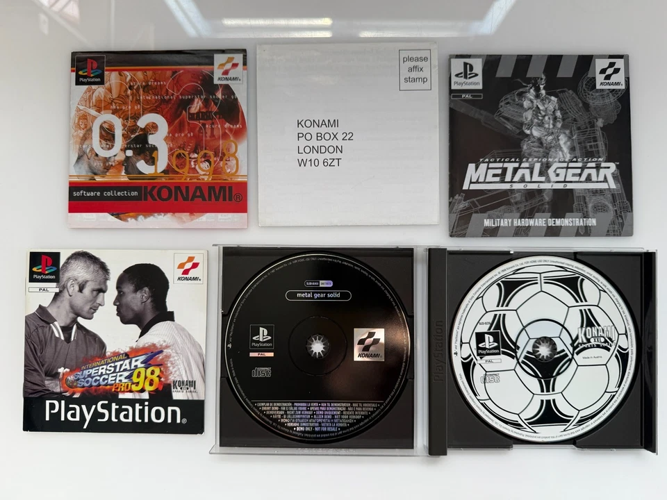 ISS Pro 98 PS1  - UK PAL VGC CIB with 4 Inserts - Metal Gear Solid Demo - Image 4 of 4