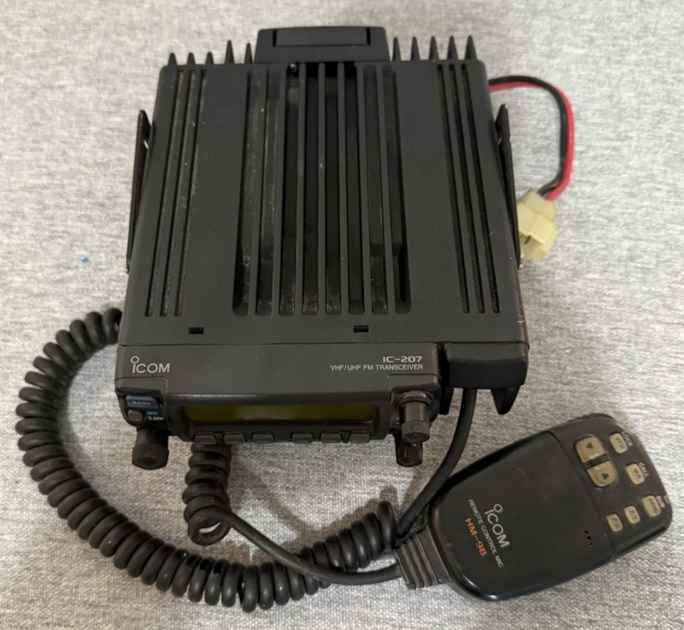 Radioaficionado Icom IC-207 VHF UHF FM transceptor móvil Foto 3 de 4