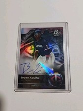 BRYAN ACUNA 2023 Bowman Platinum Top Prospect AUTO MINNESOTA TWINS