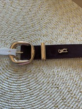 Steve Madden Brown With Gold Buckle Belt Size S