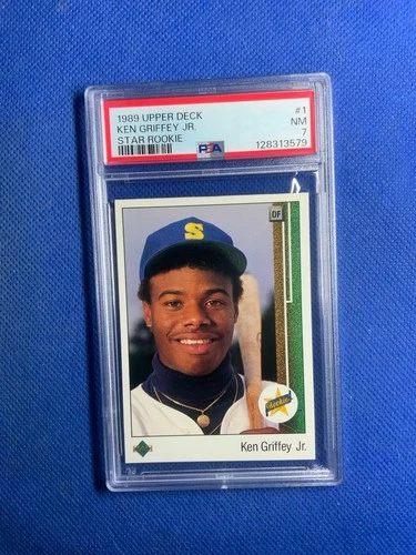 1989 Upper Deck - Ken Griffey Jr #1 RC Rookie HOF PSA 7