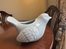 Pale Blue Ceramic Pigeon.