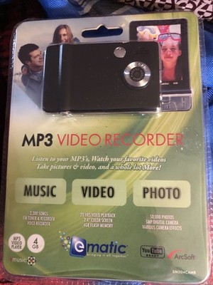 Ematic MP3 Video Player 4GB Touch Screen/New, Never Opened