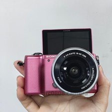 Sony Alpha a5000 Mirrorless Digital Camera with 16-50mm Lens Complete Kits Pink