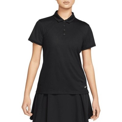 NWT Womena Nike Dri Fit Victory Polo - Small - Black