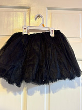 Girls Black Tulle Tutu Skirt OSFM 100 Polyester Material