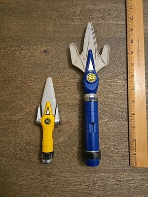 Vintage Bandai Power Rangers Blue Tigerzord Sword End Part & Yellow Dagger 1994