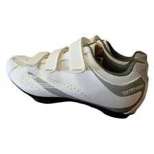 Tommaso Cycling Shoes Pista 100 Women's Size 10.5 White Silver LNC NEW #1133