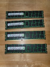 Samsung 4x8gb, 64gb PC3-12800R DDR3 1600 ECC Ram Used