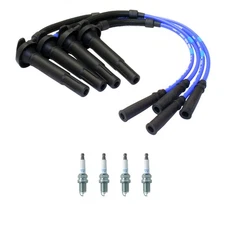 NGK 7mm Wire Set 4 Iridium Spark Plug Kit For Subaru Baja Forester Impreza 4H