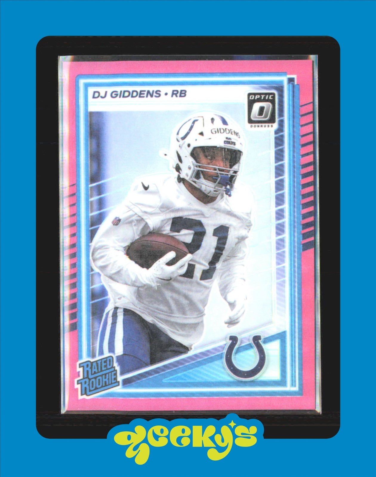 DJ Giddens Panini Donruss #364 Preview Pink Optic