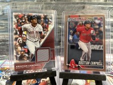 2025 Topps Series 1 KRISTIAN CAMPBELL #/2026 GOLD Future Stars &Relic Card!!