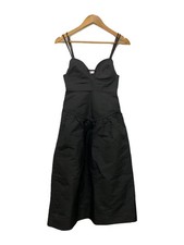 GANNI Cami Dress 32 Polyester GRY Solid BB.B6497