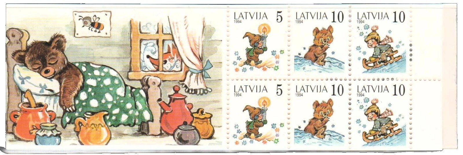 Booklet Latvian Stamps