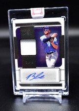 2022 Panini Three Two Full Count AUTO Patch Brandon Lowe /49 Tampa Bay ENCASED