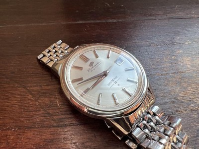 Seiko Seikomatic Self Data J13085 Automatic 39 Jewels, Used, Needs 