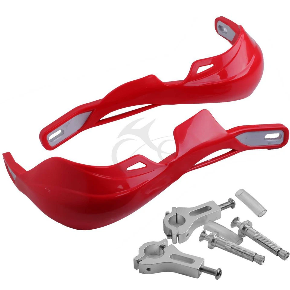 Protectores de mano de cepillo de 7/8" aptos para Honda XR CR XL TRX CRF 250 350 400 450 rojo Foto 2 de 3