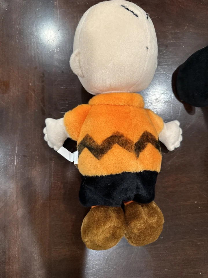 "Lote de 2 peluches de peluche Charlie Brown y Snoopy Peanuts Kohls Cares 10""" Foto 3 de 4