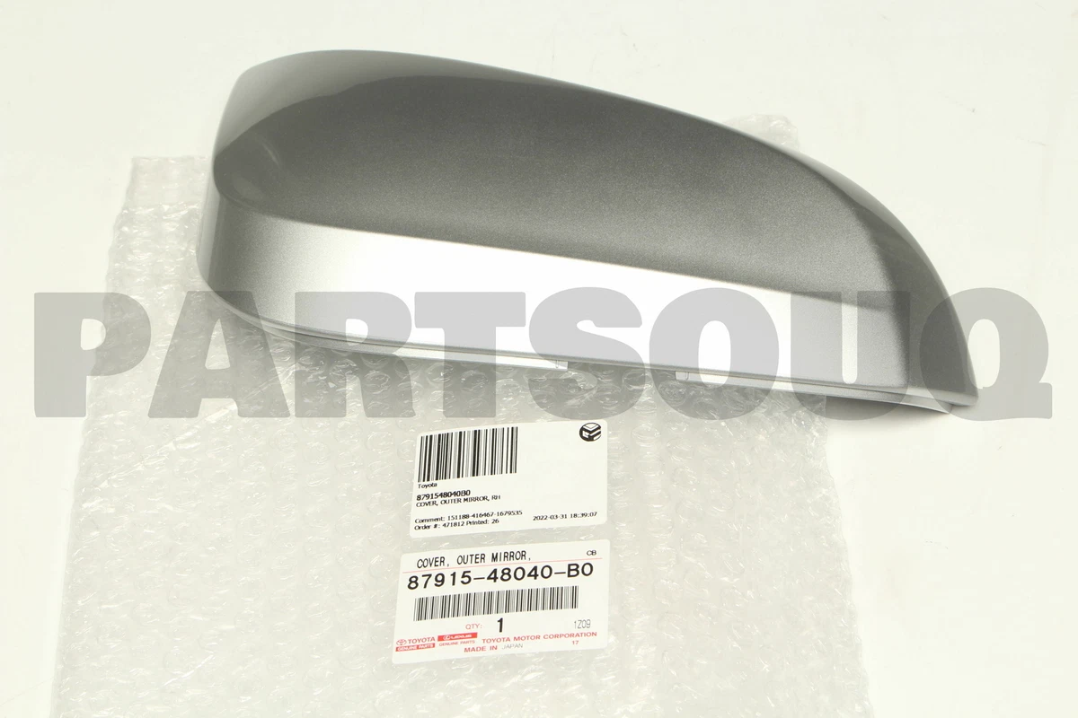 8791548040B0 Genuine Toyota COVER, OUTER MIRROR, RH 87915-48040-B0 