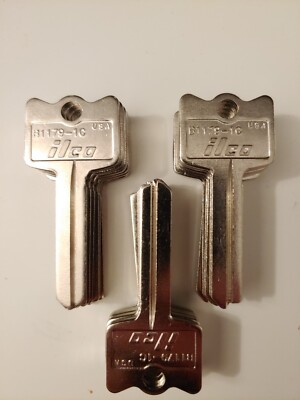 18pcs Ilco ORG. 1C  KEY BLANKS                LOCKSMITH B1179-1c