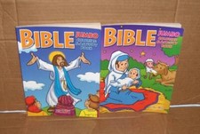 2 Bible Jumbo Coloring and Activity Books Bendon VGC Unused Free Shipping