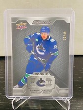 2023-24 Aidan McDonough Upper Deck Engrained Rookie 32/49 Ebony Parallel