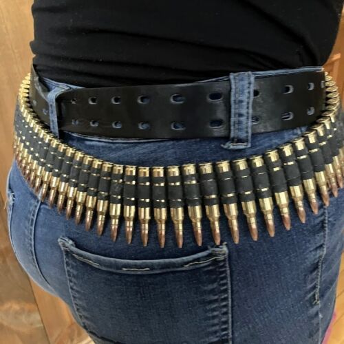Cintura proiettile cosplay punk metallo pesante lunga 50rnd sgancio rapido - Foto 2 di 5