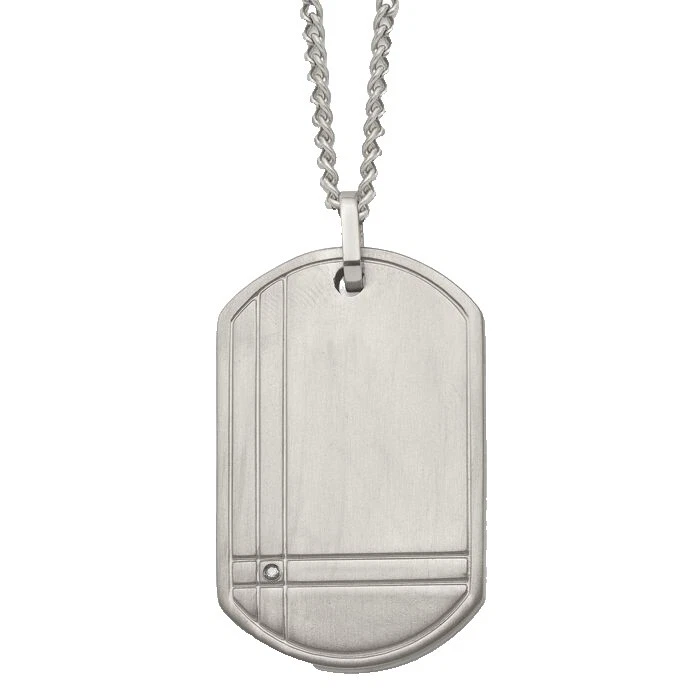 Collares y Colgantes Blanco Cadena de titanio para De hombre