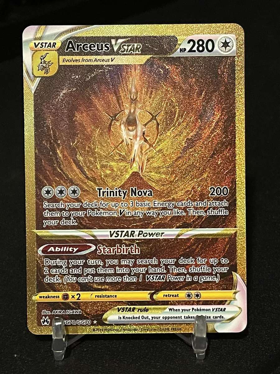 Pokemon - Arceus VSTAR GG70/GG70 - Crown Zenith - Galarian Gallery -Secret Rare - Gold Card