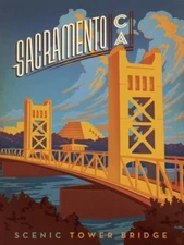 "Sacramento, California", digital, 24"h x 18"w image, 26"h x 20" with borders