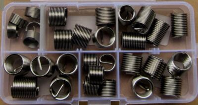 30pcs   Stainless Steel Thread Repair Insert Kit M8 M10 M12  #T9