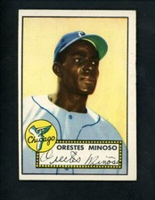 1952 Topps ROOKIE # 195 Minnie Minoso EX/MT+ condition Chicago White Sox