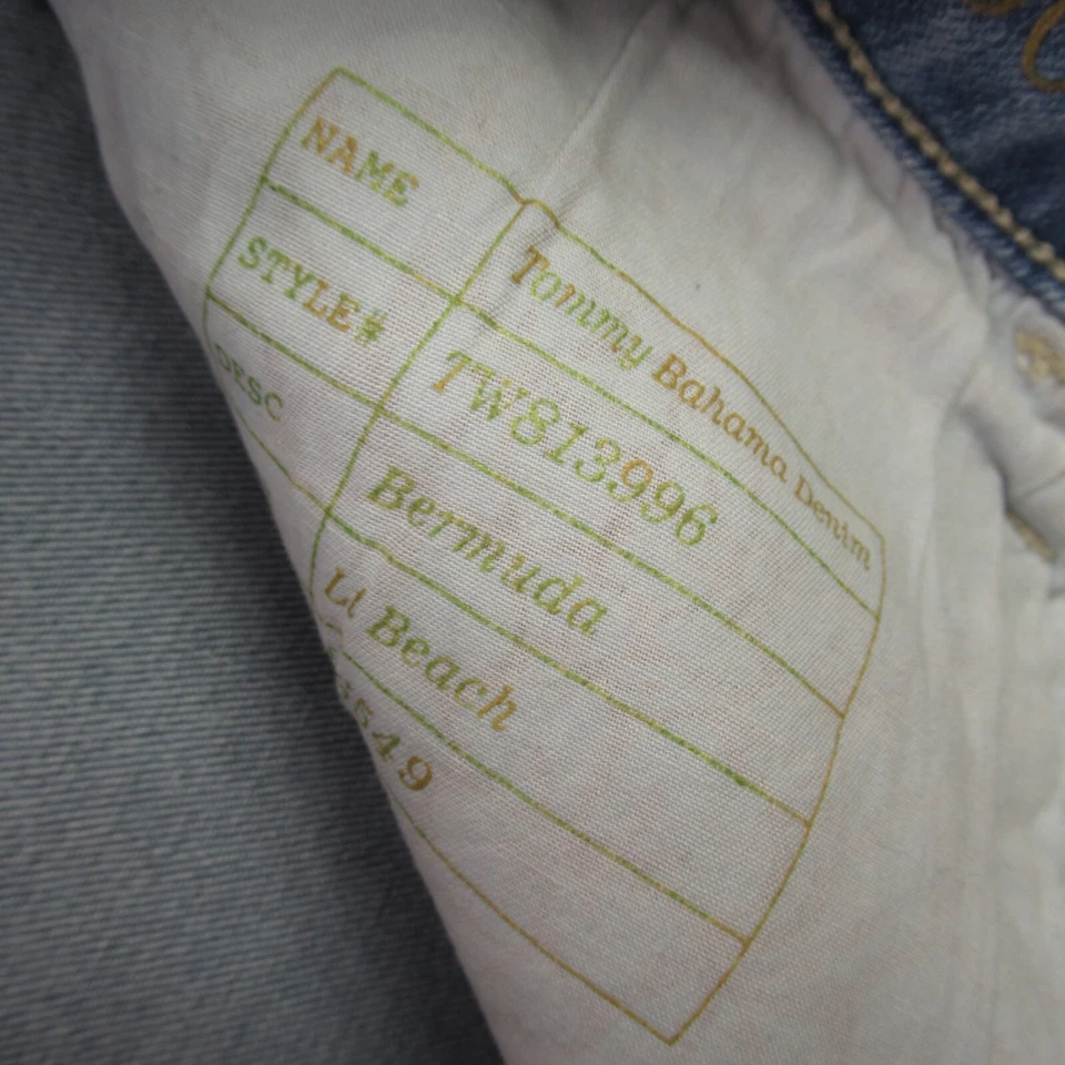 Pantalones Cortos Tommy Bahama Mujer 32X9 Ligeros Exterior Chino Azul Denim Foto 3 de 4