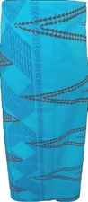 Pareo Hawaiian Polynesian Swimwear Cover Up Sarong Lava Wrap Aqua Turquoise 