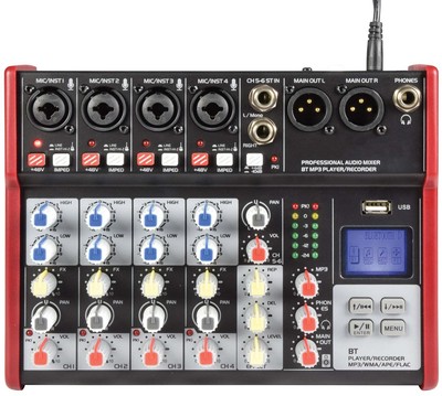 Citronic CSM-6 Audio Mixer mit USB & Bluetooth