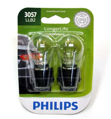 Philips LongerLife 3057 27/7W Zwei Birnen Hinten Blinklicht Parken Ersatz Orig.