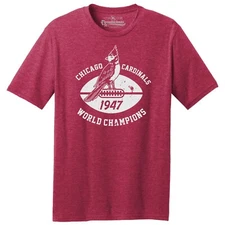 Chicago Cardinals World Champs 1947 Football TRI-BLEND Tee Shirt - Chicago Bears