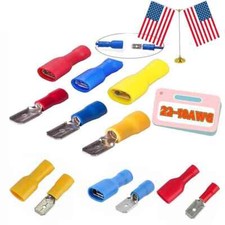 Insulated Spade Male Female Crimp Terminals Set for Electrical Wire Connectors